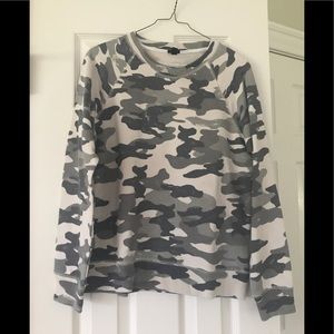 Jcrew camo sweatshirt